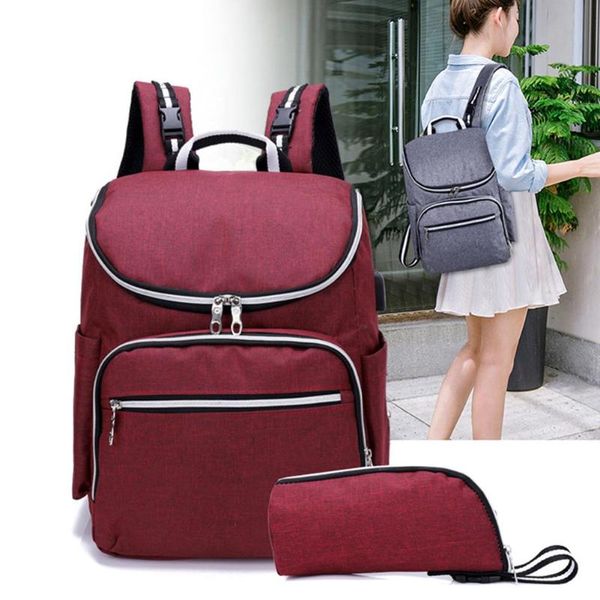 

fashion women mummy backpacks zipper large capacity travel purse shoulder handbags fashionable travel backpack for baby care