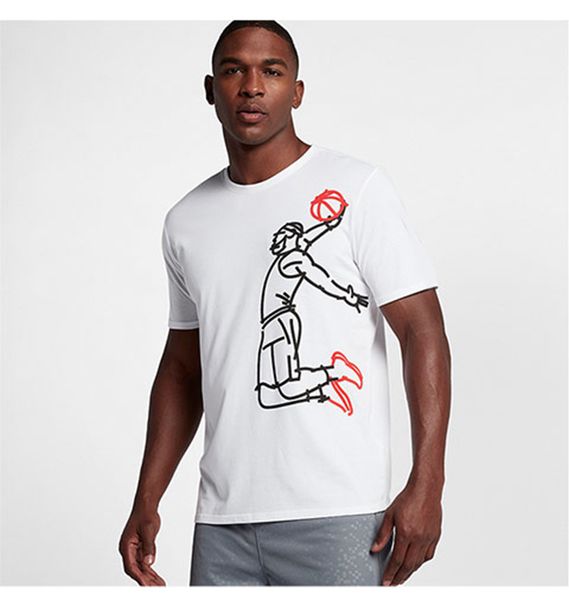 

2018 new moda camisas de t shirt men custom made shorts sleeve cotton icy porcelain oyster cartoon print polo famouse brand t shirts, White;black