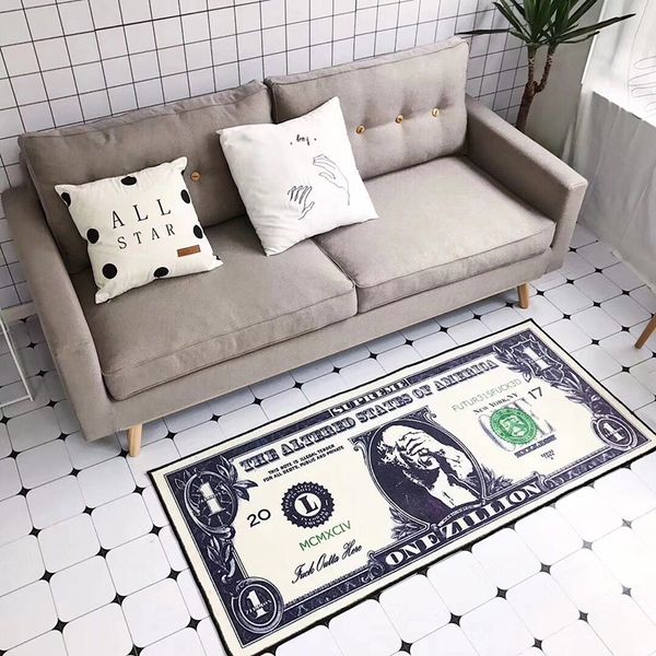 

70*155cm retro creative dollar carpets living room study room bedroom bedside coffee table long strips floor mats rug and carpet blanket