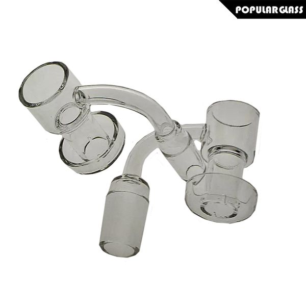 SAML 30mm Kuvars Vakum Batım Sigara Aksesuarları Domeless Terp Slüratör Yağ Tırnak Erkek Ortak Boyutu 14mm ve 18mm 90 Derece PG5146