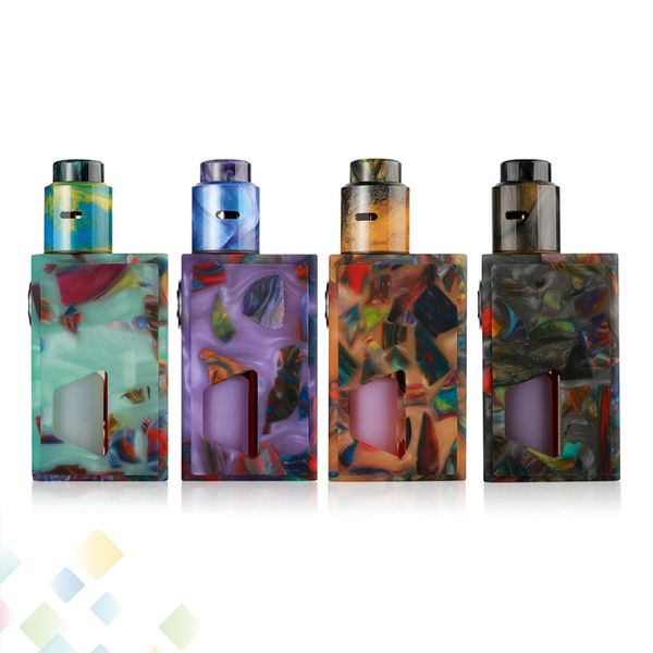 

Authentic Aleader Funky Squonk Resin Kit Fit 18650 Battery with Original Resin BF RDA Atomizers 4 Colors Ecig DHL Free