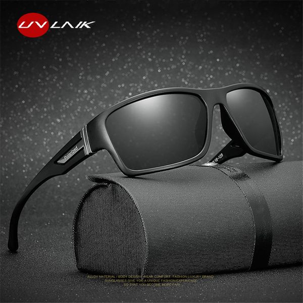 

uvlaik driving sunglasses men polarized night vision goggles sun glasses vintage sports glasses male reduce glare uv400, White;black