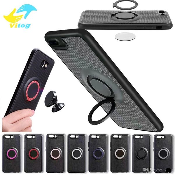 

2017 tpu case with phone holder metal ring soft case with car magnetic driving phone holder back cover for iphone samsung s8 e131