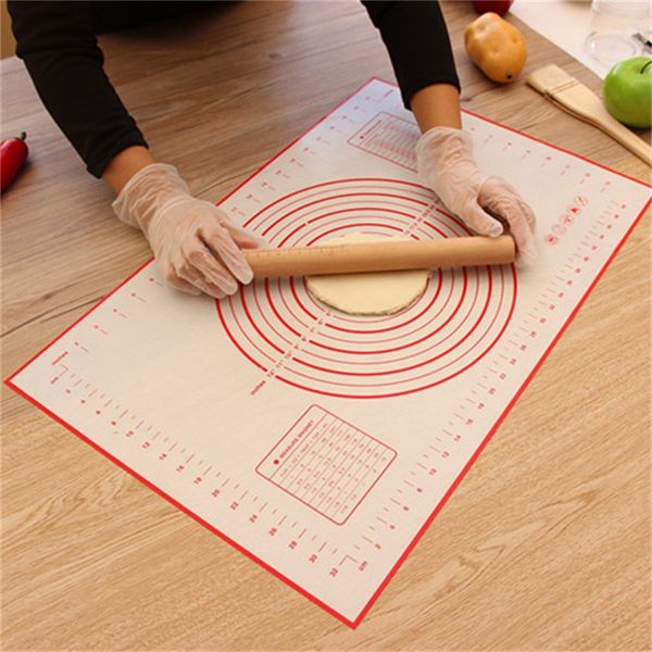 

2017 silicone baking sheet rolling dough pastry cakes bakeware liner pad mat oven pasta cooking tools kitchen accessories