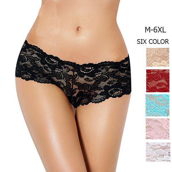 

ropa interior mujer 2017 new boyshorts underwear panties for women briefs plus size panties p5059 transparent, Black;pink
