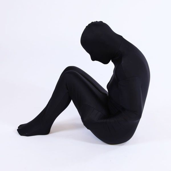 

fancy dress party kid mummy halloween lycra spandex skin zentai costumes bodysuit, Black