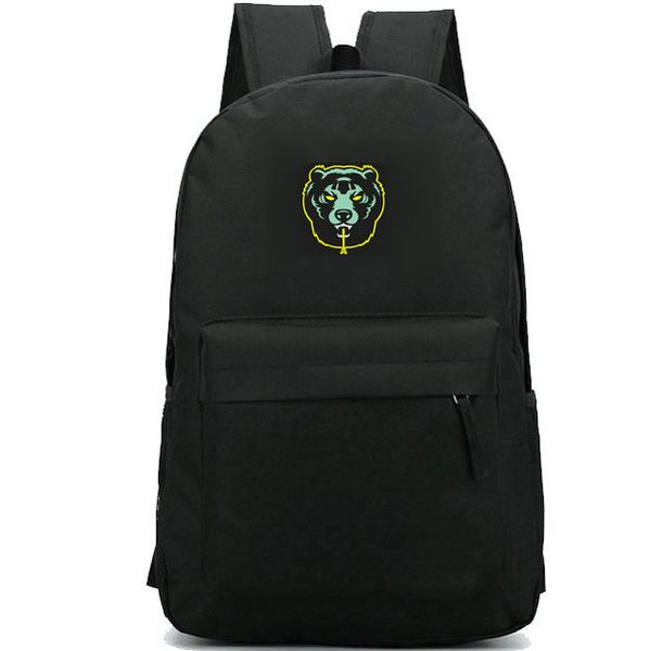 

bear backpack mishka day pack warning style school bag casual packsack quality rucksack sport schoolbag outdoor daypack