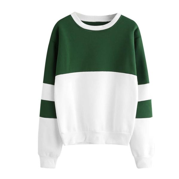 

Autumn Patchwork Sweatshirt Women Casual Loose Long Sleeve Pullover Tops Ladies Crewneck Kawaii Oversized Pullovers Shirts New
