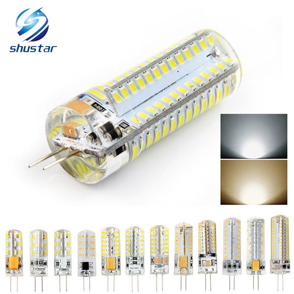 G4 AC DC 12V 220V LED Corn Lamp 3W 5W 6W 8W 9W LED Light 3014 Corn Bulb Lampade in silicone Lampadario di cristallo Decorazione domestica Luce