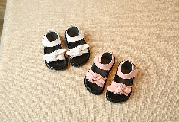 New Cute Baby Girls Sandals Bow-knot Toddler Princess Shoes for Summer Anti-slip