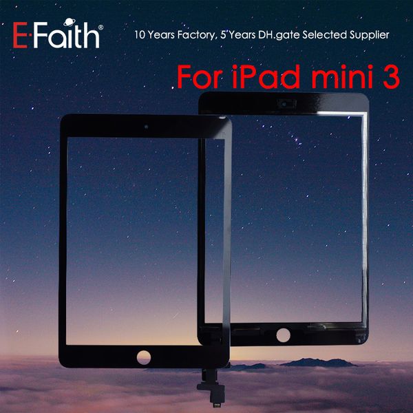 

efaith для ipad mini 3 дигитайзер внешняя панель сенсорный экран переднее стекло датчика с ic разъема dhl free