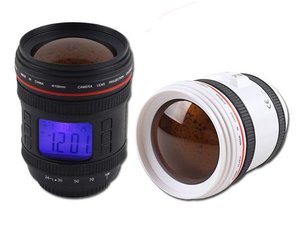 

2018 stylish camera lens alarm clock dynamic starry sky projection with music rhythms home accessories