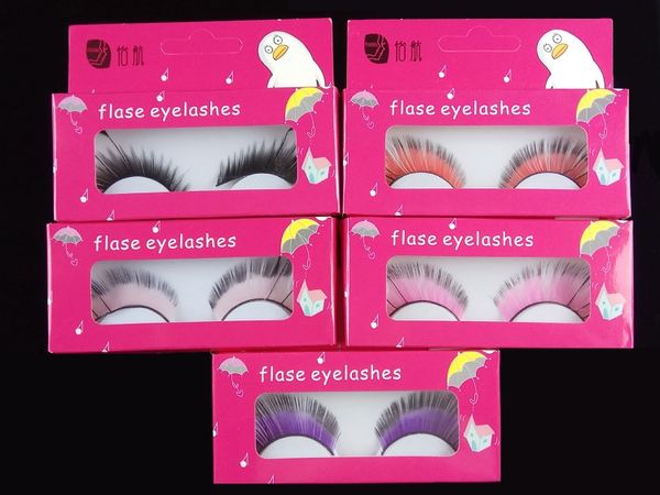 Mode Neue Drama Bühne Kunst Form Party Feder Falsche Wimpern Make-Up Auge Schwanz Erweiterte Pro Frauen Augen Make-Up-Tool