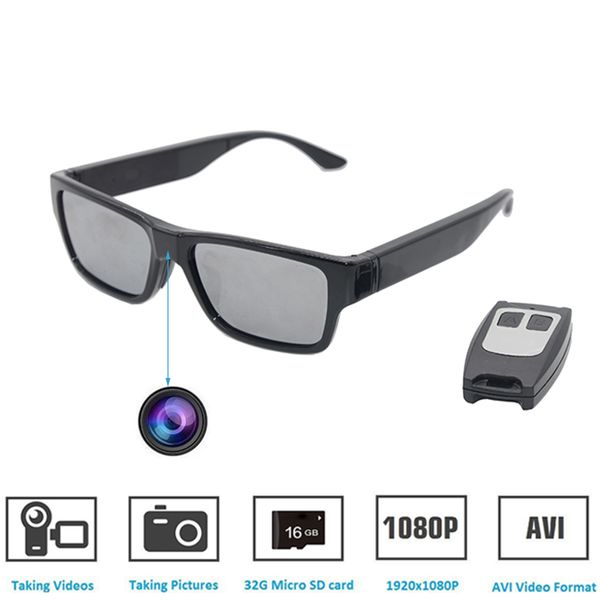 

sunglasses camera remote control and touch switch full hd 1080p with no hole mini camera video glasses eyewear camcorder built-16gb