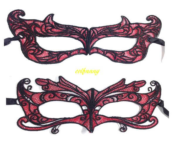 100 teile / los rot harte spitze maske party kugelmaske halloween carnaval masquerade sexy dame masken