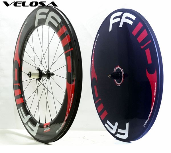 

Track time trial triathlon bike carbon wheel et front 88mm rear di c carbon wheel 88mm di c wheel et