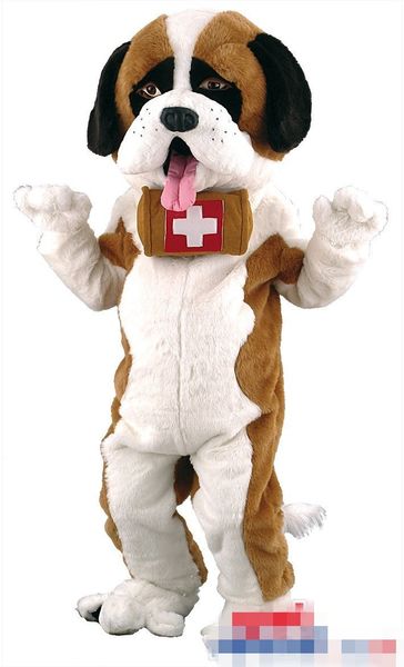 

custom newly designed dog doctor mascot costume size ing, Red;yellow