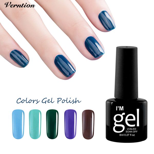 

verntion 29 colors gel nail polish long lasting manicure gel polish semi permanent lacquers need led uv lamp nail tool, Red;pink