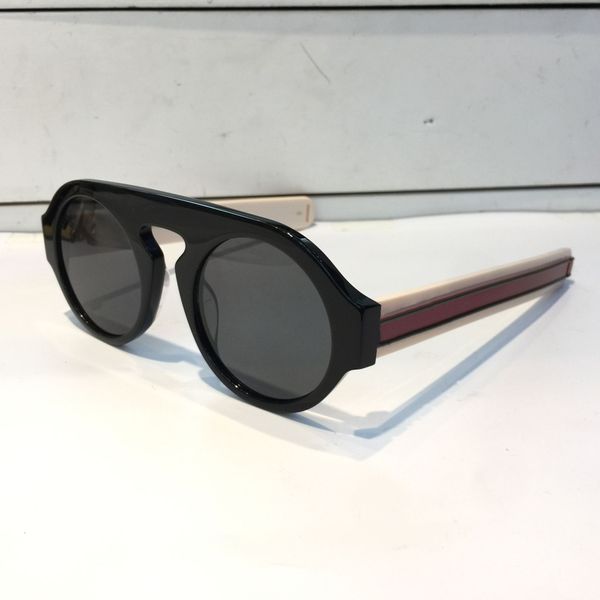 

luxury 0256 sunglasses for women brand designer 0256s round summer style rectangle full frame uv protection come with package, White;black