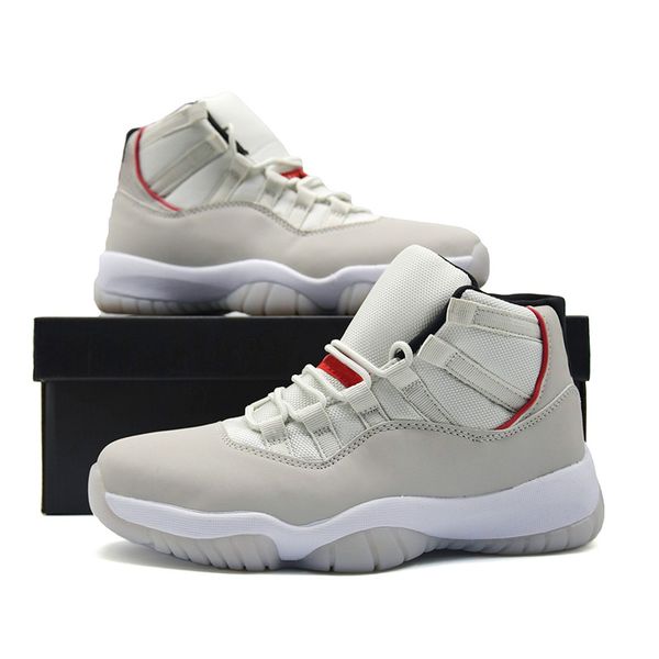 

2019 11s platinum tint 11 men women basketball shoes 378038-016 white grey sail university red mens womens sports sneakers size 36-47