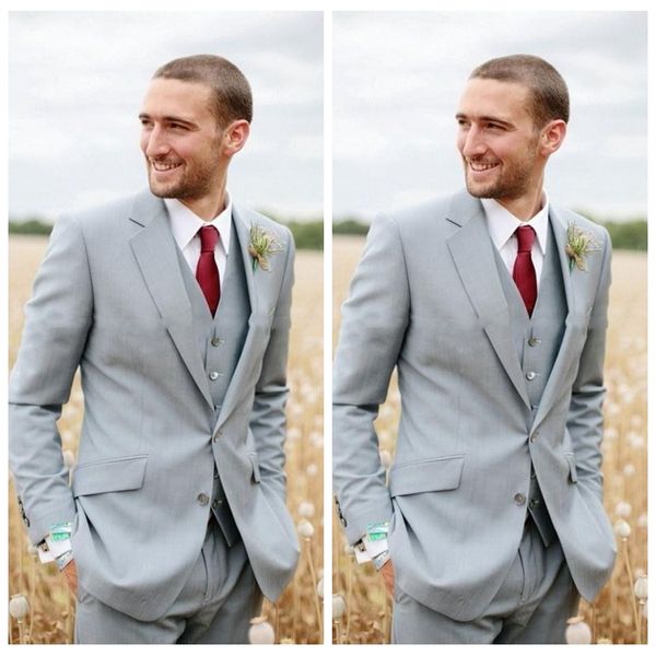

formal custom groom wedding tuxedos tailor made groomsman suit fitted mens prom party suits 3 piece business wear (jacket+vest+pant, Black;gray
