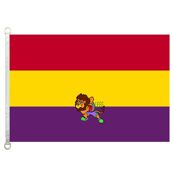 

espagnol rÃ©publicain flag,90*150cm ,100% polyester, banner,digital printing