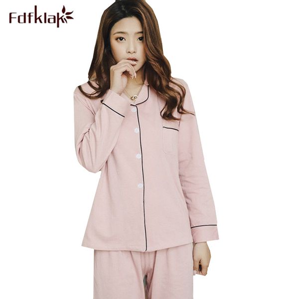 

fdfklak high grade coon pajamas long sleeve casual sleepwear set clothes women pyjamas autumn winter pajama pijama feminino, Black;red