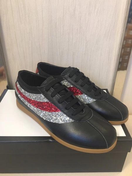 

2018 fashion high quality luxury brand men casual movement Not lace-up shoes genuine leather black and white size 38-45 free shipping