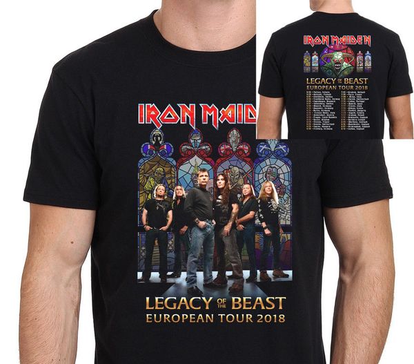 

Iron Maiden Europe 2018 Tour наследие зверя футболка мужская черный размер S-XXL