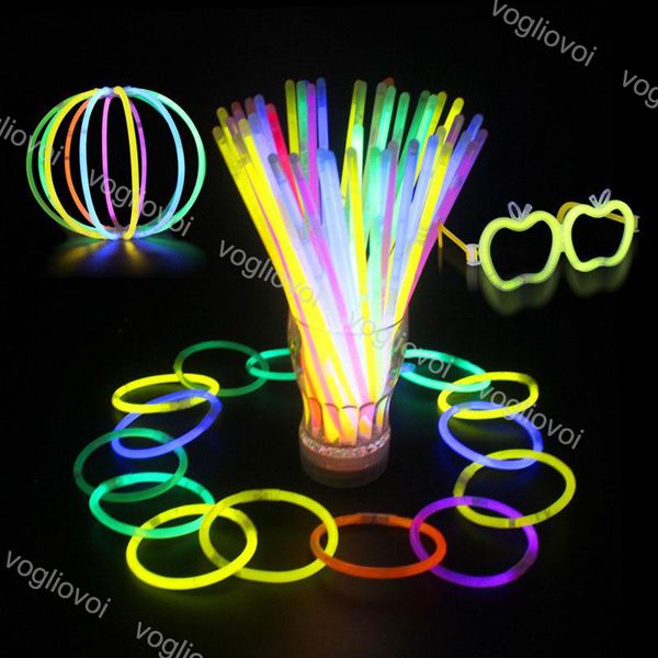 

multi color glow stick 20cm party sticks bracelet necklaces neon party light sticks wand novelty led vocal concert led flash sticks dhl