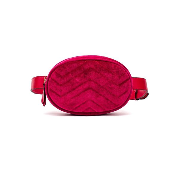 

travel velvet waist bag women leather belt zipper waist fanny pack