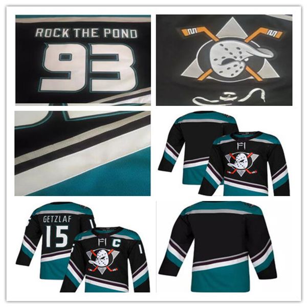 

15 ryan getzlaf jersey hockey 2018 2019 anaheim ducks corey perry ryan kesler teemu selanne paul kariya blank black teal stitched uniforms, Black;red