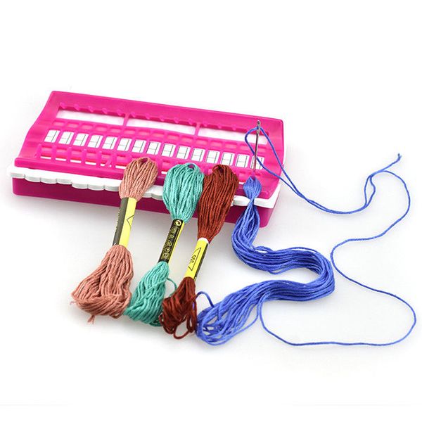 

new 30 positions cross stitch row line tool set sewing needles holder embroidery floss thread organizer diy sewing tools 3colors, Black
