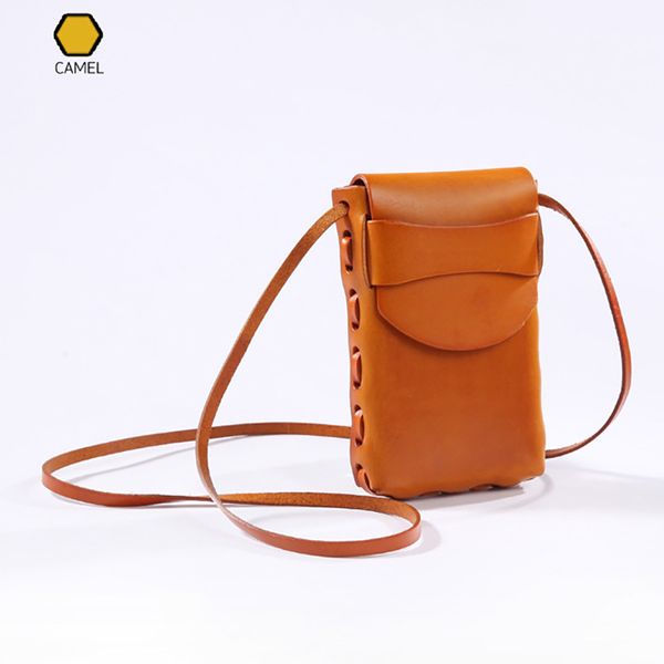 

vintage phone bag phone case vegetable leather sling bag small messenger