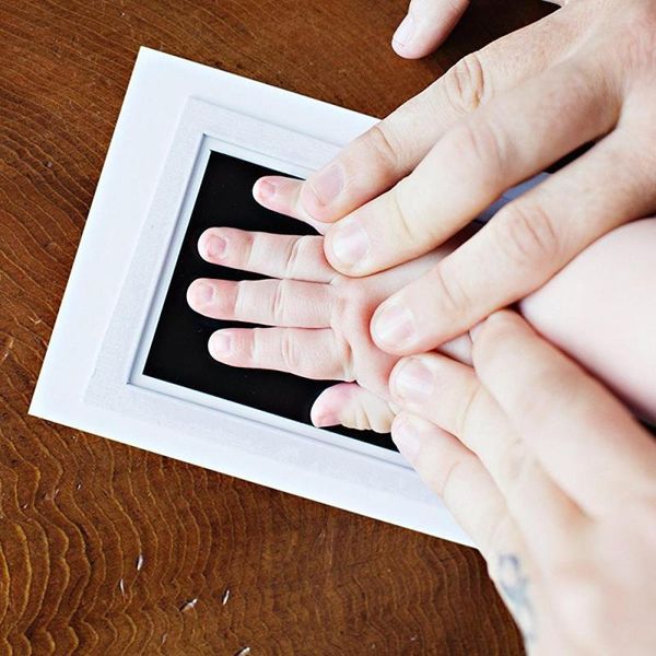 

2pcs baby handprint footprint pad safe clean non-toxic clean touch ink pad p operate special hand foot print souvenir d3