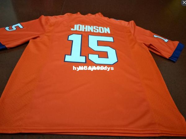 

men clemson tigers #15 hunter johnson orange white college jersey or custom any name or number jersey, Black;red