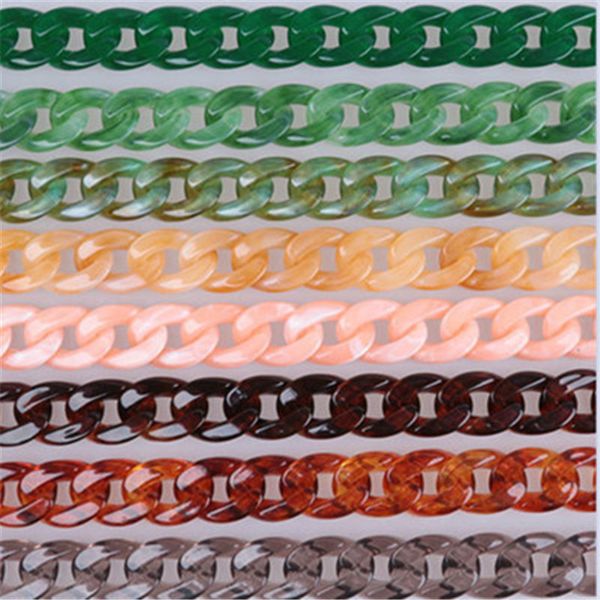 

fish bone acrylic resin bag chain handbag bag acrylic strap fashion colorful women strap accessories, Black