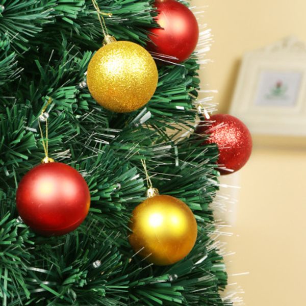Acheter Boîte Boule De Noël Arbre Fête De Noël Décoration En Plastique Cadeau Boule Ornements Multi Couleur Boule De Noël 4cm Bonbons Couleurs De