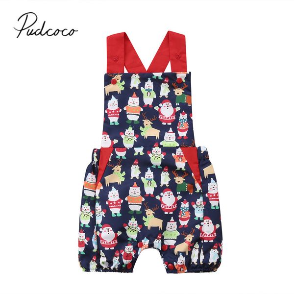 

2018 brand new christmas summer toddler baby girls boy romper sleeveless colorful bear backless jumpsuits playsuit sunsuit 0-24m, Blue