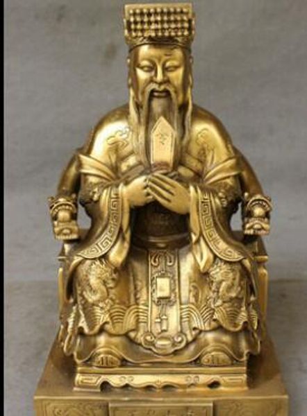 

12 quot feng hui chine e pure bra heavenly king dragon jade emperor god tatue