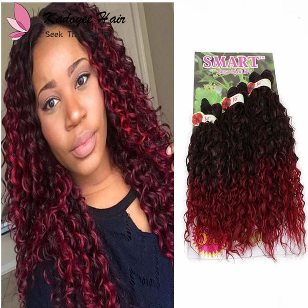 Synthetic Braiding Hair Blonde Extensions Kinky Curly Loose Wave