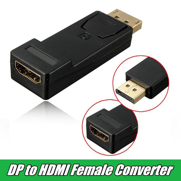 Display Port DP Male To HDMI Female Adapter Converter Cable For 1080P HDTV PC