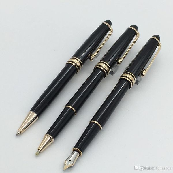 

высокое качество classnique ручка 3 шт. / компл. 163 золотая отделка шариковая ручка + ручка-роллер + авторучка для письма