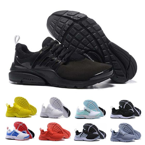 

2019 yellow Presto Running Shoes For Men Women Classic mens Black White Red Grey prestos trainers shoes women Athletic Sport Sneakers