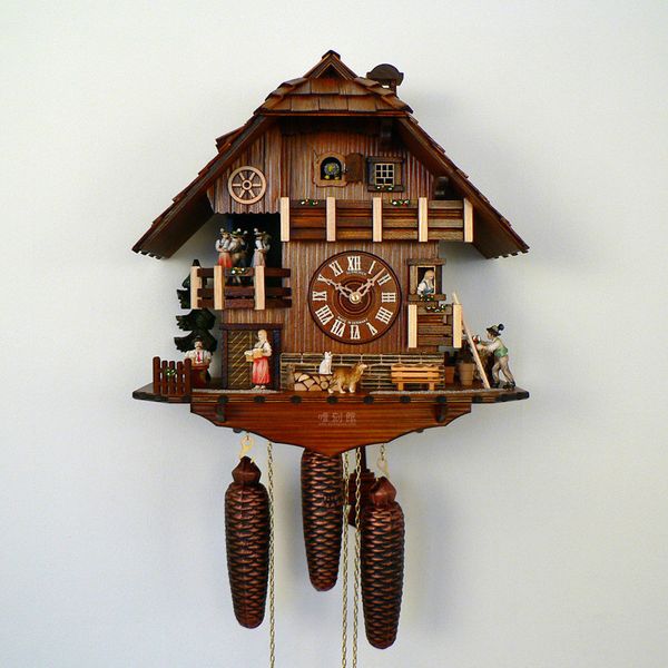 

2017 new fashion creative wall clock made in germany mention the scenery of aman park furniture type clock