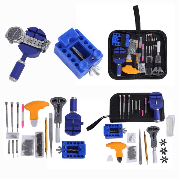 

144pcs watch tools watch opener repair tool kit case opener link clock repair tool kit pin remover set spring bar genuine