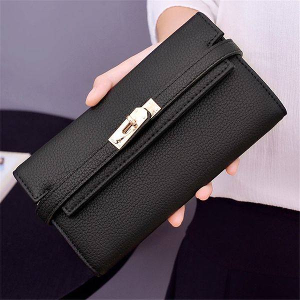

женщины мода кошелек сумочка личи pattern дамы клатч европейский стиль multi card lock кошелек сумка, Red;black