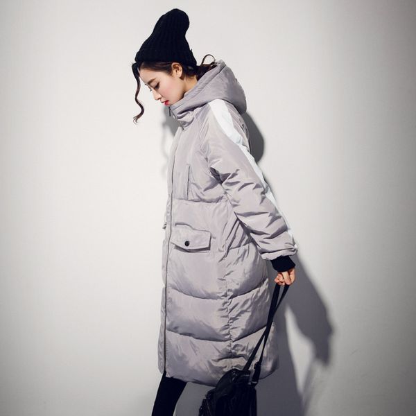 

plus size 3xl winter jacket women hooded thicken bread coats wadded cotton jacket female maxi coats warm parka winter coat c2734, Black