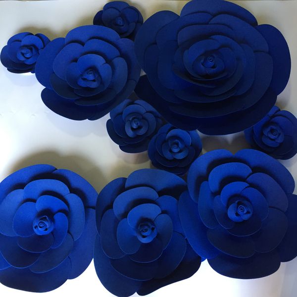 

giant paper foam rose decorative flowers 10pcs stage wedding party event background table decorations decoracao de festa