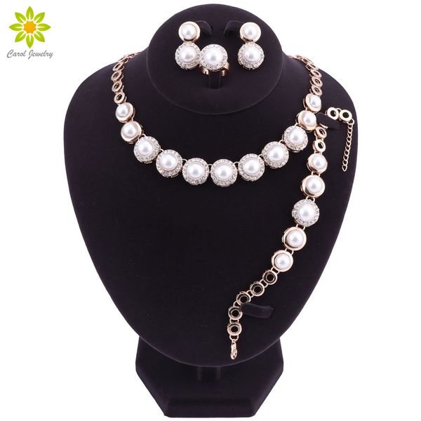 

dubai gold-color crystal jewelry set brand nigerian bridal beads jewelry set wedding party bridal accessories, Slivery;golden